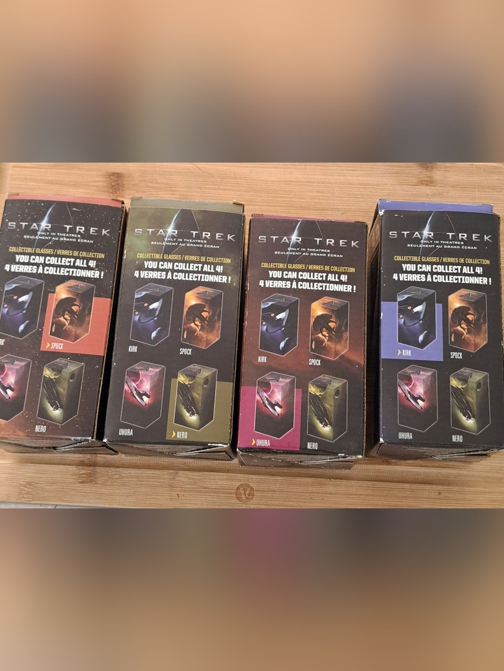 Star Trek Collectible Glasses Set - Assorted Colors